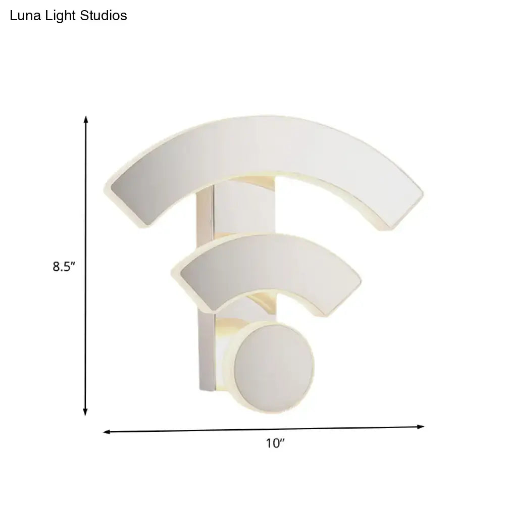 Modern white wifi led wall lamp sconce light for bedroom