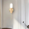 DecorBites™ Modern Wooden Wall Lamp with LED Light Fixture and Handle - Capsule Design for Living Room
