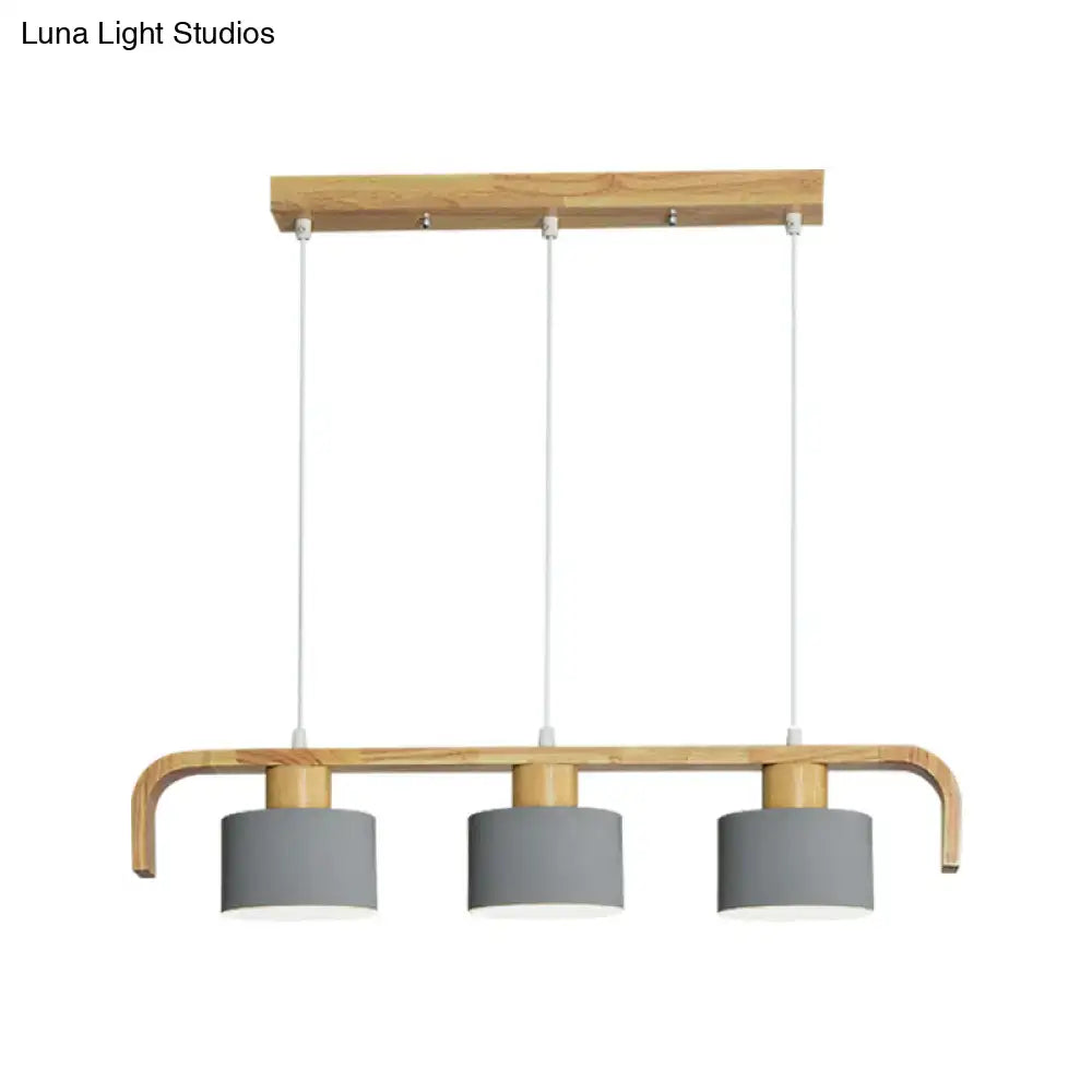 DecorBites™ Nordic 3/4 Head Metal Island Chandelier for Dining Room & Kitchen
