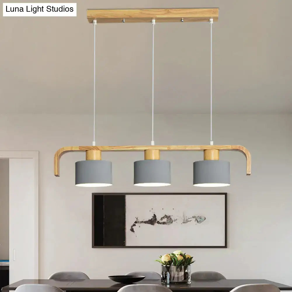 DecorBites™ Nordic 3/4 Head Metal Island Chandelier for Dining Room & Kitchen