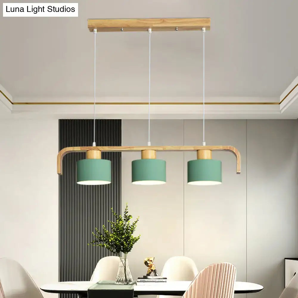 DecorBites™ Nordic 3/4 Head Metal Island Chandelier for Dining Room & Kitchen