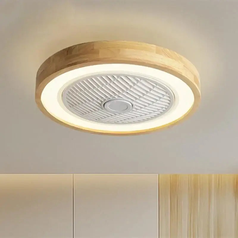 DecorBites™ 20" Wood Ceiling Fan with APP Remote Control & LED Light, Modern Living Bedroom Design