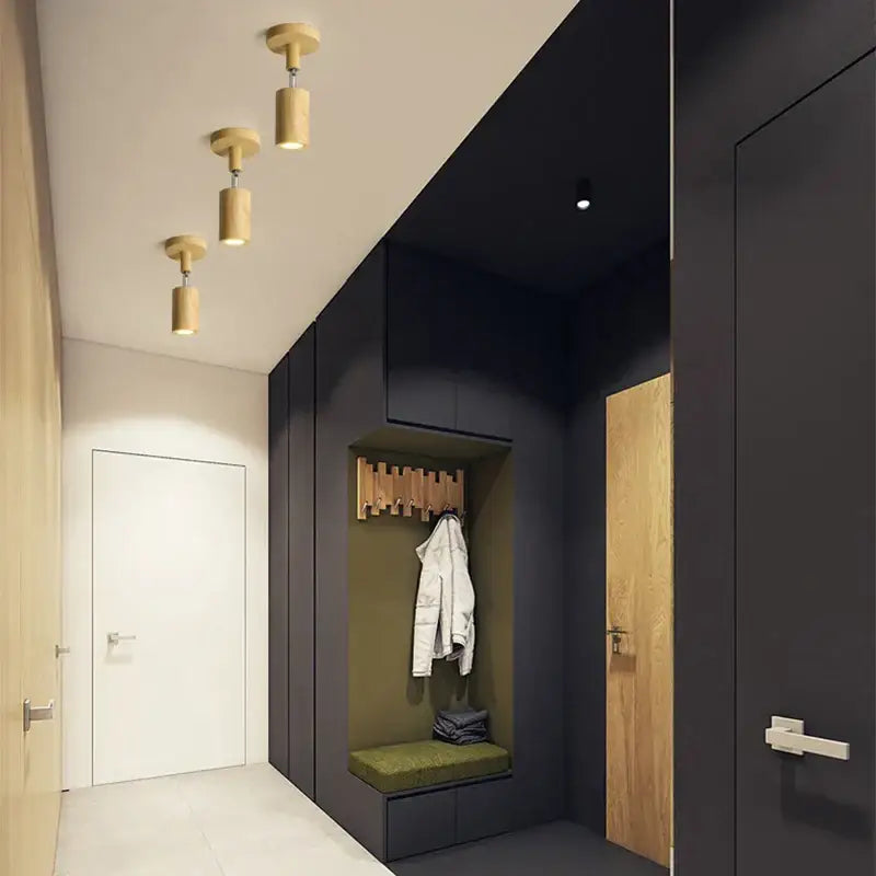 DecorBites™ LED Wood Ceiling Light Downlight Spot Acrylic Indoor Lamp for Home Decoration