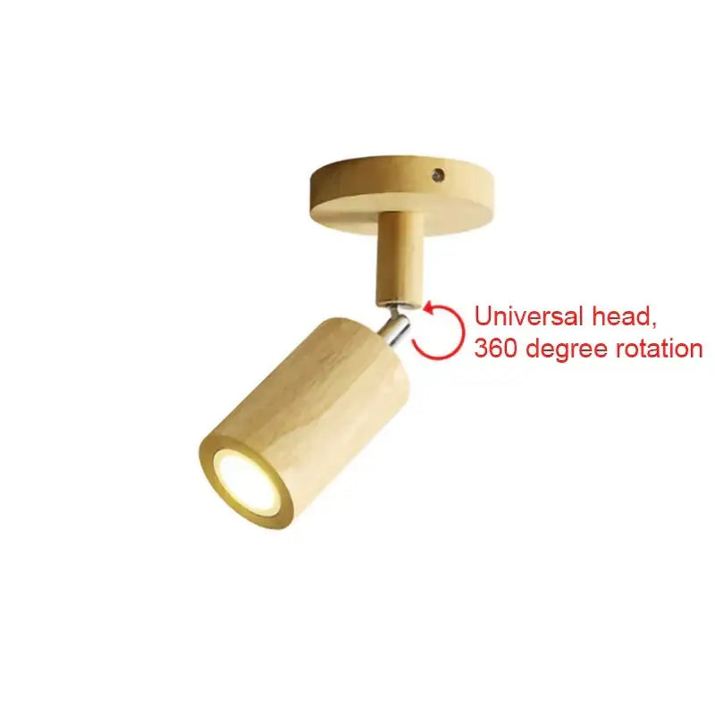 DecorBites™ LED Wood Ceiling Light Downlight Spot Acrylic Indoor Lamp for Home Decoration