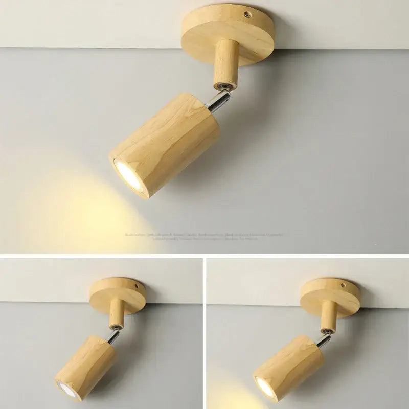 DecorBites™ LED Wood Ceiling Light Downlight Spot Acrylic Indoor Lamp for Home Decoration