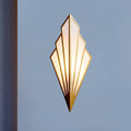Modernist gold fan wall lamp 110v-120v bedroom art deco sconce