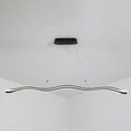 DecorBites™ Modernist Wavy Strip LED Island Pendant - Acrylic Dining Room Hanging Lamp Kit
