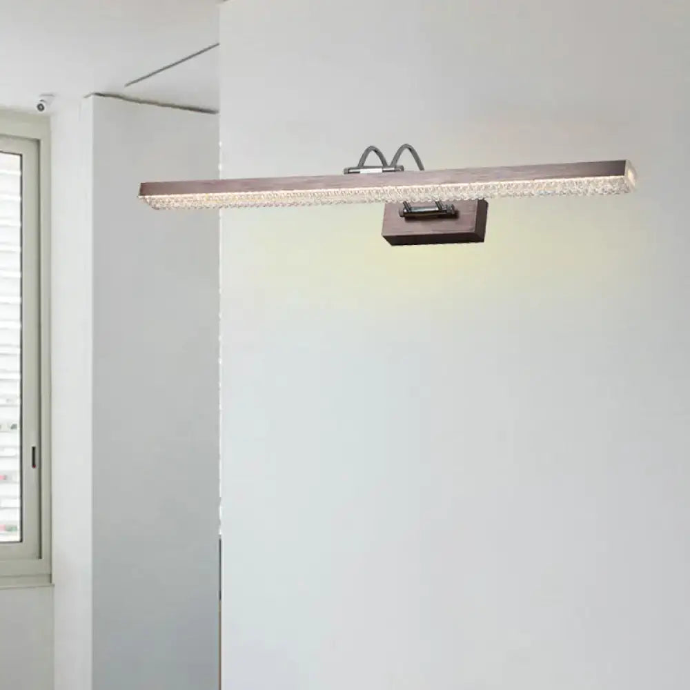 Modernist wall light with crystal led detail – bedroom vanity sconce