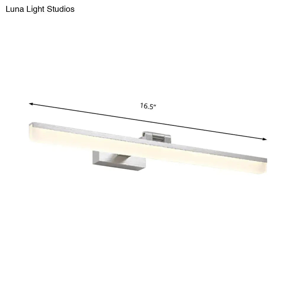 Modernist wall light with crystal led detail – bedroom vanity sconce