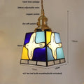 DecorBites™ Conch Glass LED Pendant Light Fixture Tiffany Children Dining Room Hang Lamp