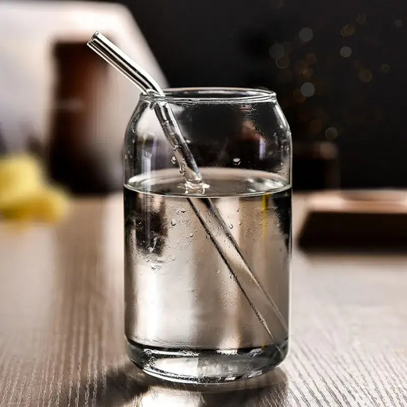 Motivational engraved can shape beer glass cup dining room drinkware