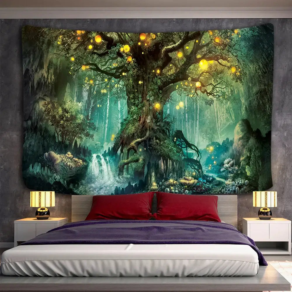 DecorBites™ 3D Print Hippie Wall Tapestry, Bohemian Home Decor Bed Sheet & Wall Hanging