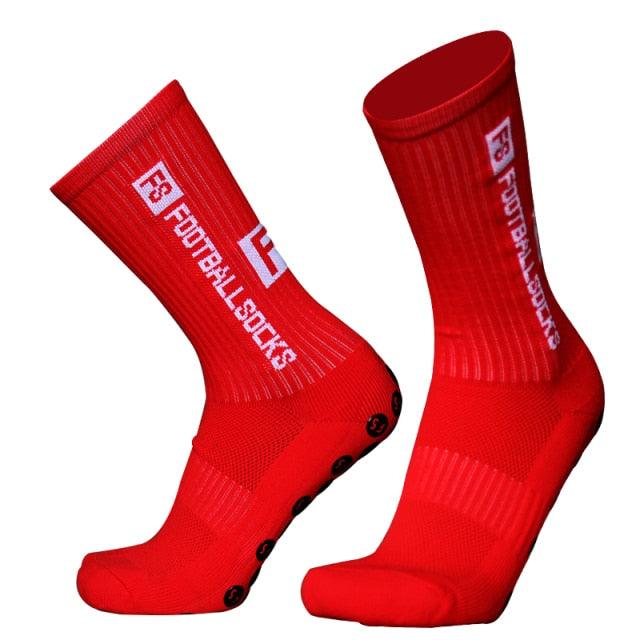 Unisex Cycling Socks Football Socks Round Silicone Suction Cup Grip Anti Slip Soccer Socks Sports Baseball Rugby Socks For Men And Women