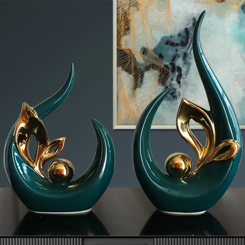 DecorBites™ Lifelike Nordic Ceramic Figurine for Home Office Decor & Desk Craft Gift