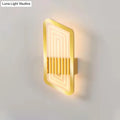 Nordic black & gold metallic wall light fixture – living room sconce