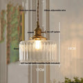 Nordic brass and clear glass led pendant light for dining rooms