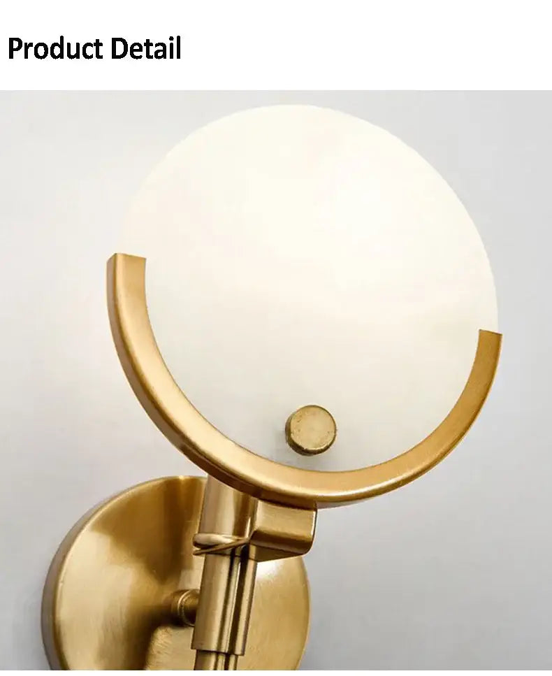 DecorBites™ Creative Marble Wall Lamp: New Nordic Minimalist Light Luxury for Living Room, Bedroom, Aisle.