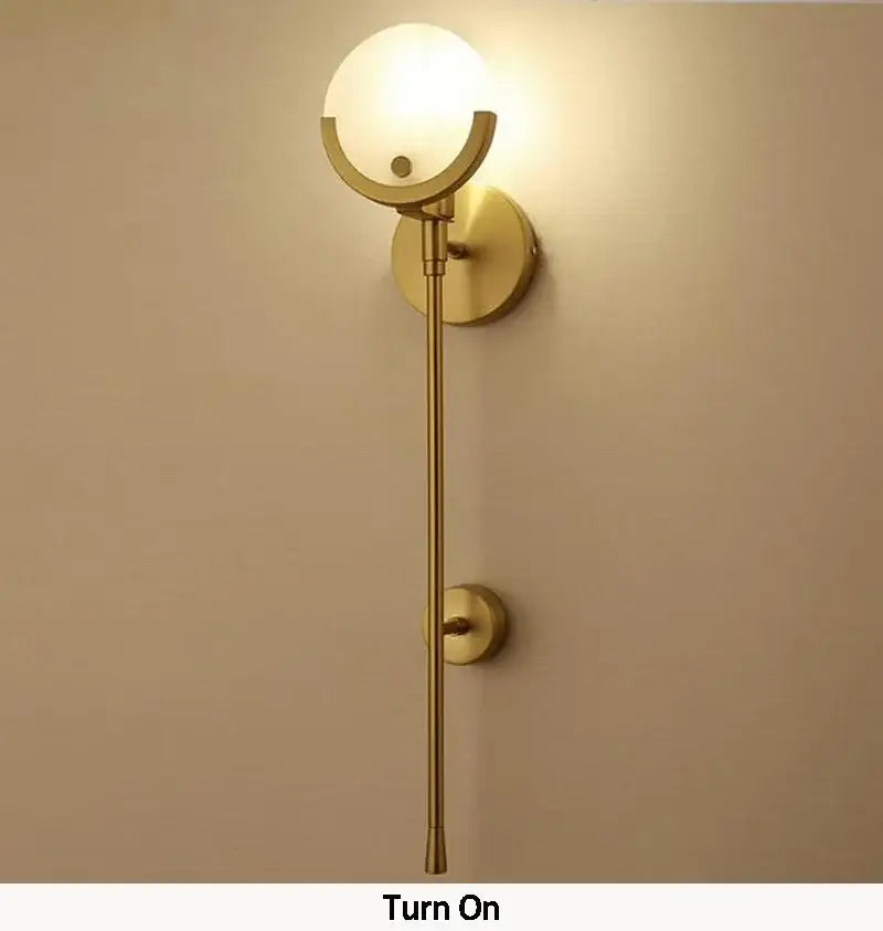 DecorBites™ Creative Marble Wall Lamp: New Nordic Minimalist Light Luxury for Living Room, Bedroom, Aisle.