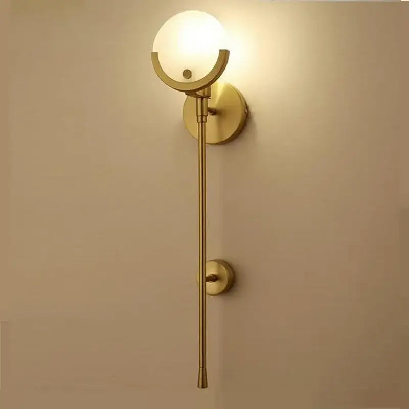 DecorBites™ Creative Marble Wall Lamp: New Nordic Minimalist Light Luxury for Living Room, Bedroom, Aisle.