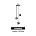 DecorBites™ Cement Pendant Light | Nordic Design Moon Planet Hanging Lamp for Dining Room