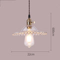 Nordic Minimalist Glass Chandelier Old Shanghai Retro