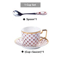 Nordic navy & gold bone china coffee set dining room porcelain cup
