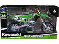 Kawasaki KX450SR Dirt Bike Motorcycle #21 Jason Anderson Green and Black "Kawasaki Racing Team" 1/6 Model by New Ray