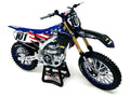 Yamaha YZ450F Dirt Bike Motorcycle #101 Eli Tomac American Flag Livery "Motocross of Nations" 1/12 Model by New Ray