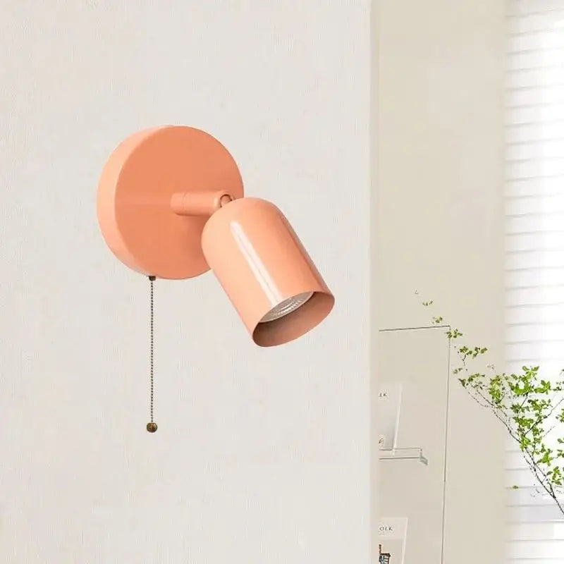 DecorBites™ LED Wall Sconce Pull Chain Switch Cream Style Stair Light Fixture