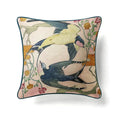 Ornate horse cream linen cushion cover living room pillow