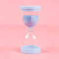 Pastel blue & pink hourglass sand timer set for kids bedroom decor