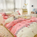 DecorBites™ Cartoon Print Polyester Bedding Set Full Size Soft Duvet Cover Set