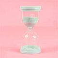 Pastel colorful glass hourglass sand timer set for kids bedroom
