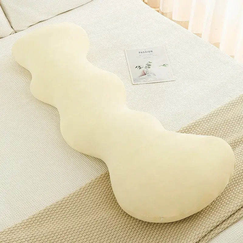 Pastel ice cream wavy plush pillow bedroom decor