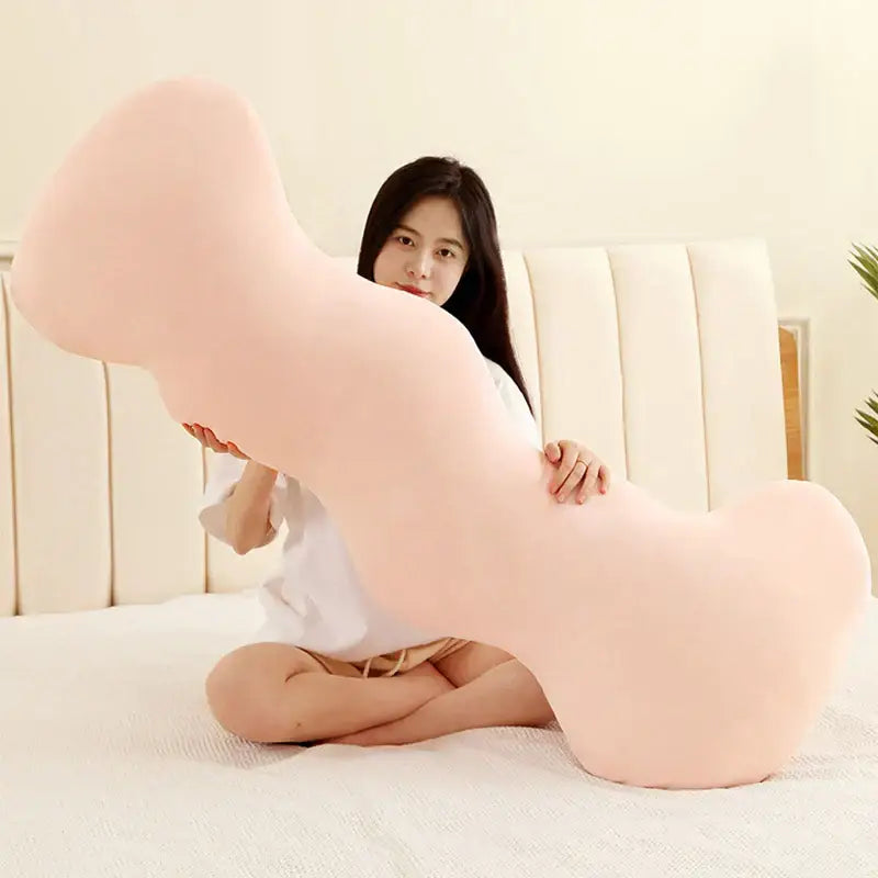 Pastel ice cream wavy plush pillow bedroom decor