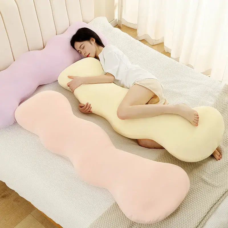 Pastel ice cream wavy plush pillow bedroom decor
