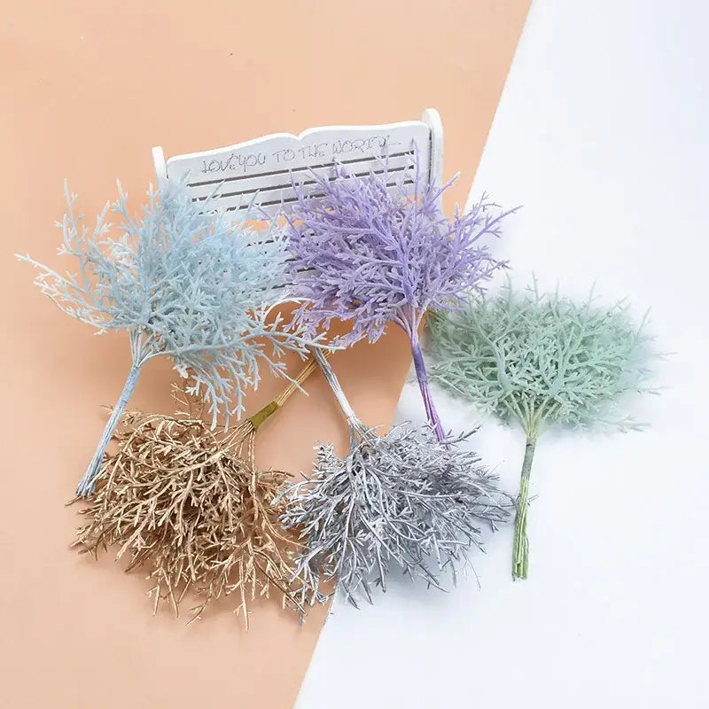 DecorBites™ 10pcs Artificial Plants: Perfect for Home Decor, Wedding, and DIY Gifts