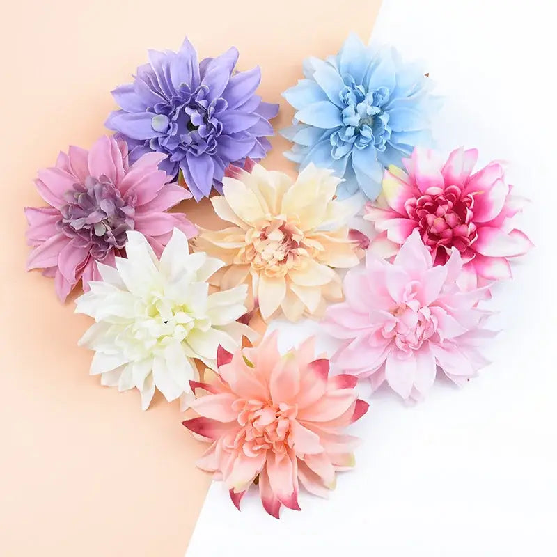Pastel silk gerbera flowers 100pcs wedding and living room decor