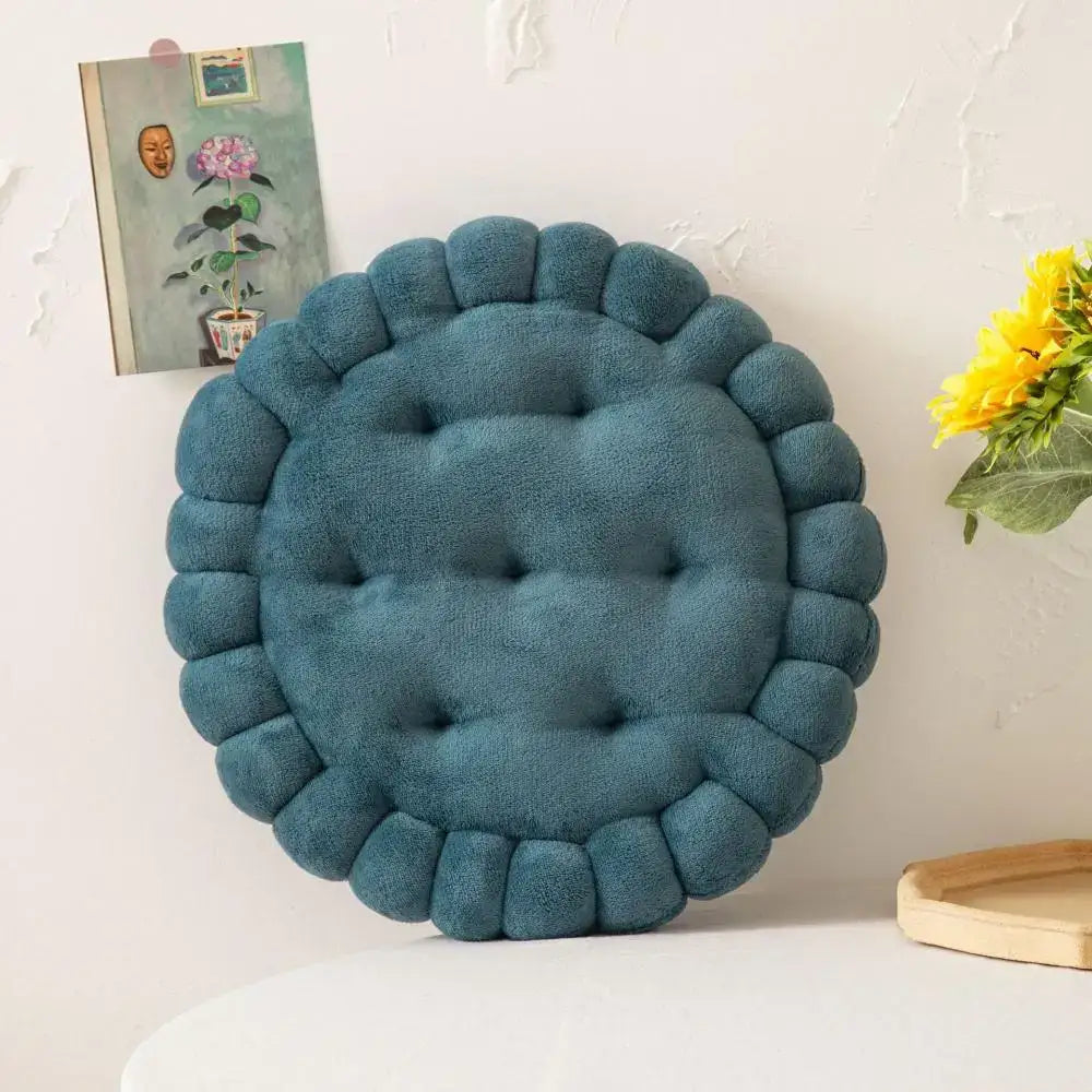 DecorBites™ Cookie Biscuit Cushion Soft Throw Pillow for Living Room Chair