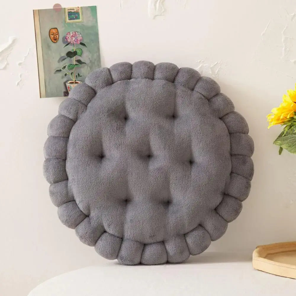 DecorBites™ Cookie Biscuit Cushion Soft Throw Pillow for Living Room Chair