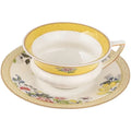 DecorBites™ Bone China Flower Coffee Cup Saucers Set, Elegant Pastoral Tea Time Essentials