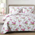 DecorBites™ Gray Patchwork Floral Coverlet Bedding Set, Ultra Soft All Season Bedspreads