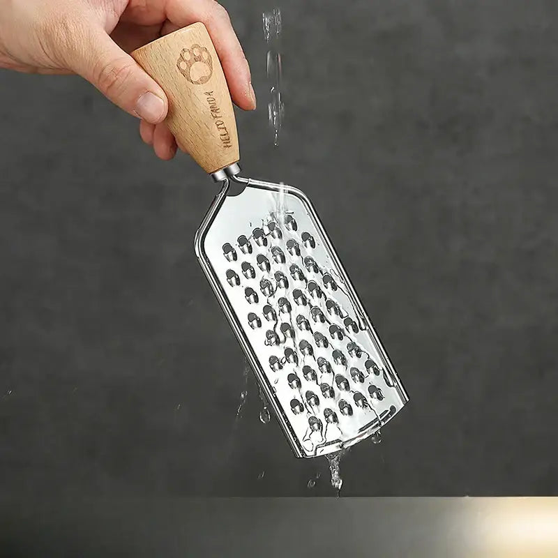 DecorBites™ 3-in-1 Multifunctional Grater & Slicer for Kitchen - Wooden Handle