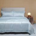 DecorBites™ Cooling Cotton Solid Bedding Set Ultra Soft Quilt Cover for Summer