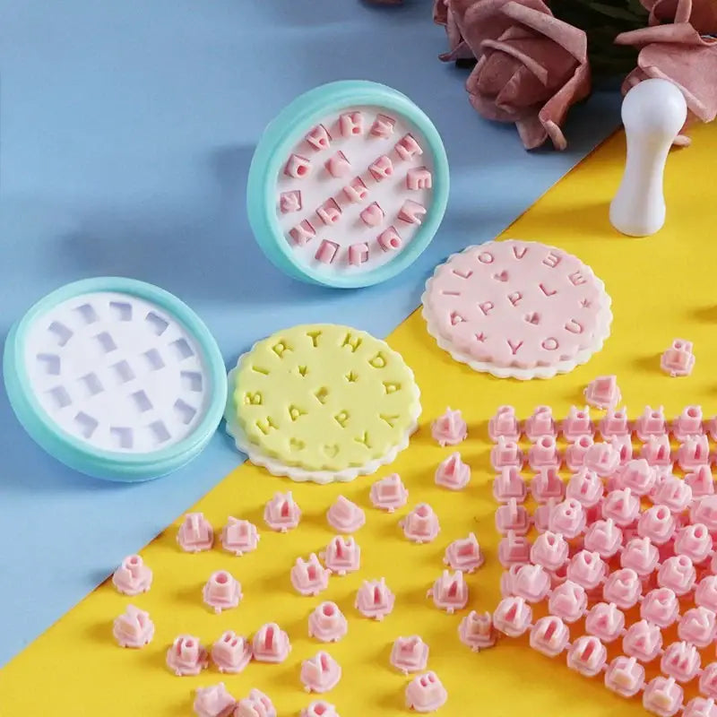 DecorBites™ Cookie Stamps Number Printing Mold for Baking Decor and Pastry Cutter