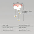 Pink and white butterfly ball ceiling lamp bedroom pendant light