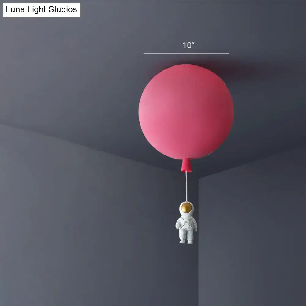 DecorBites™ Emerson - Balloon & Astronaut Ceiling Lamp - Kids Acrylic Pendant Light