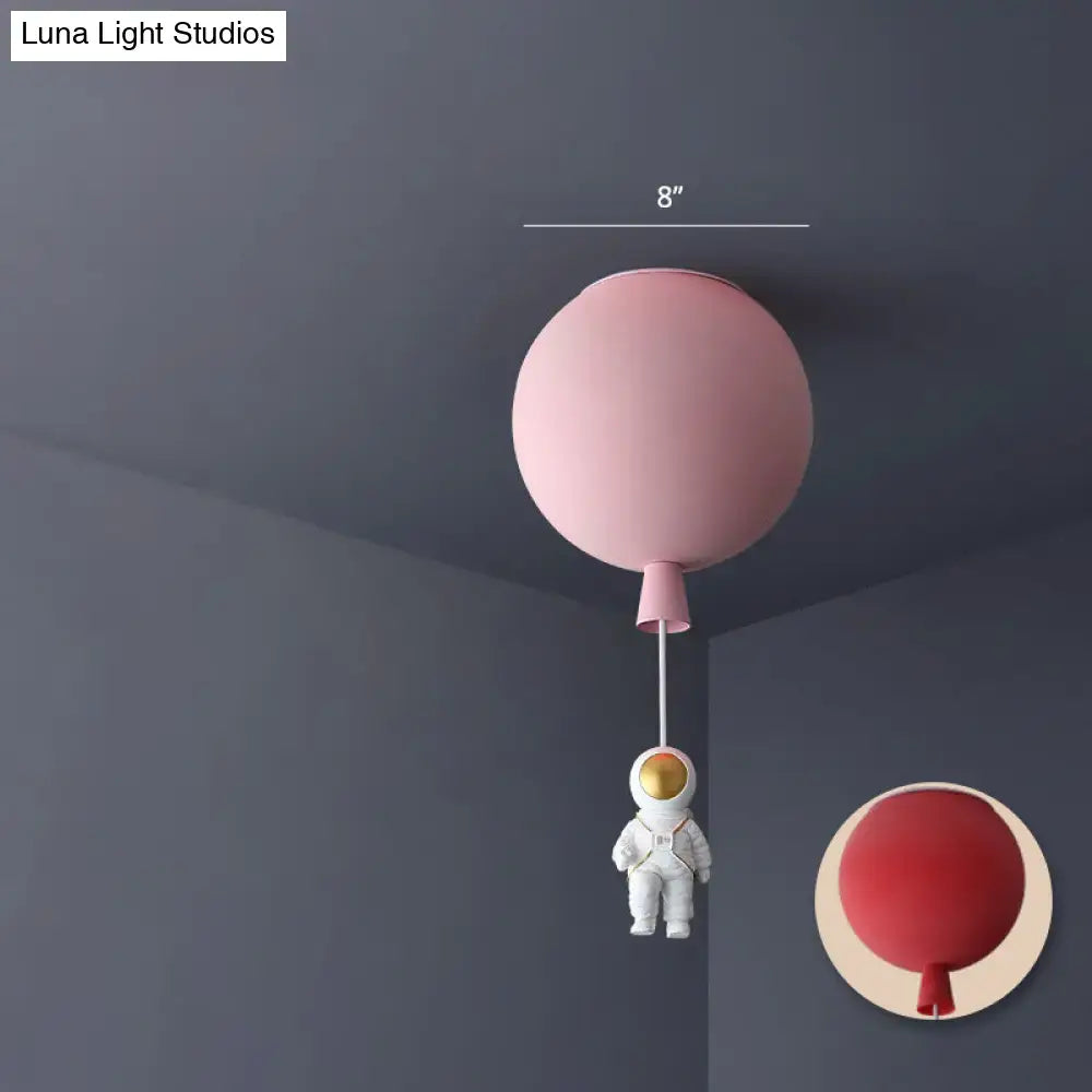 DecorBites™ Emerson - Balloon & Astronaut Ceiling Lamp - Kids Acrylic Pendant Light