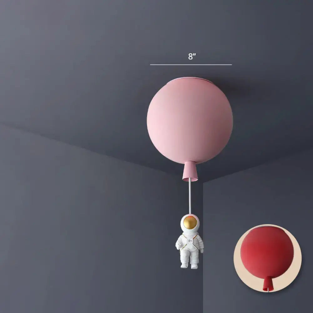 DecorBites™ Emerson - Balloon & Astronaut Ceiling Lamp - Kids Acrylic Pendant Light