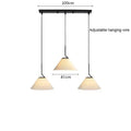 Pleated white and black pendant light dining room chandelier